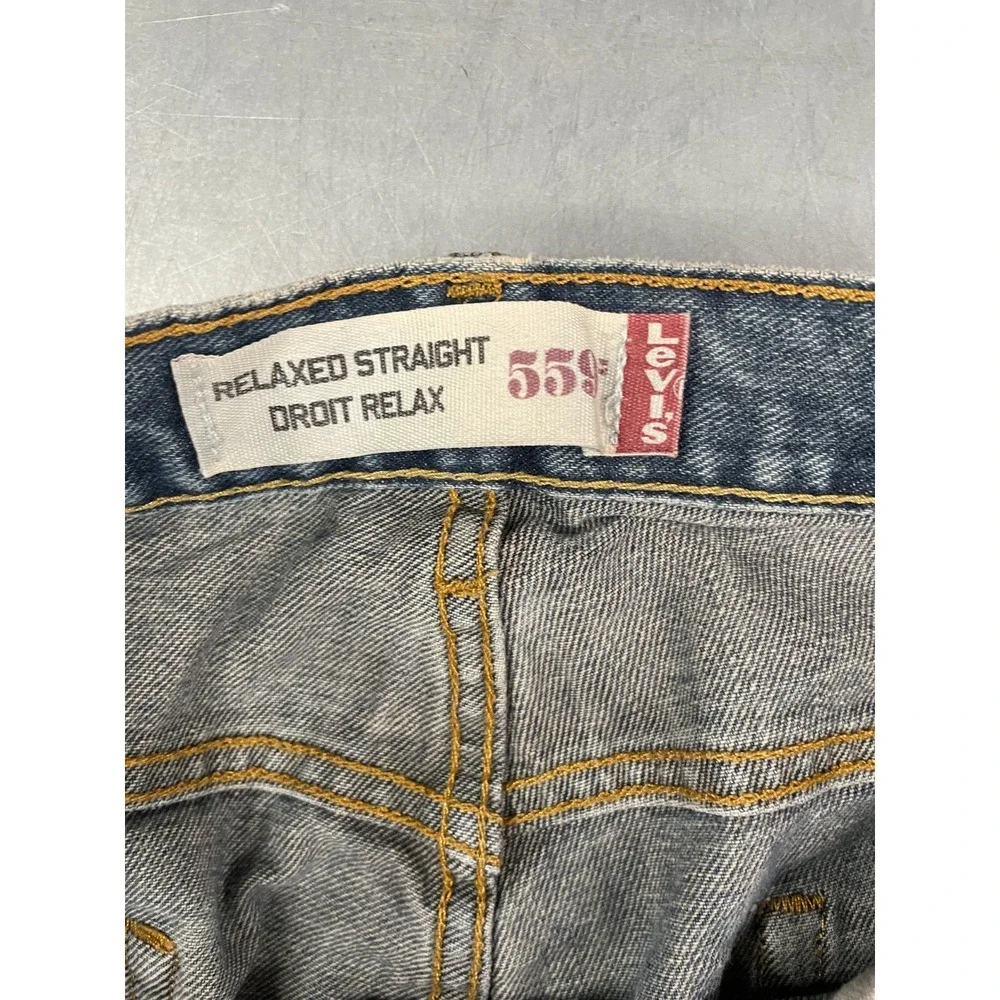 Levis 559 Jeans Mens 36x30 Blue‎ Medium Wash Relaxed Straight Fit 100% Cotton
